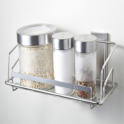 3M Command Stainless Steel Metal Spice Rack (Load Capacity 3KG)