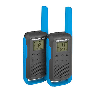 Motorola TLKR T62 Walkie Talkie (Twin Pack) Blue