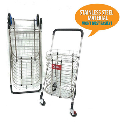 GIKEN Large Aluminium Folding Cart Market Trolley