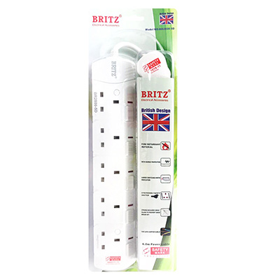 Britz 5 Gang 3M Extension Cable Comes With Surge Protector
