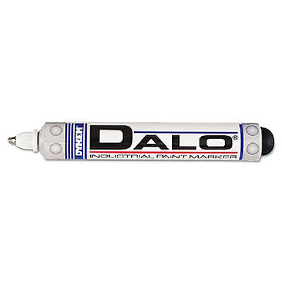 DALO Permanent Industrial Paint Marker, White (Medium Steel Tip)