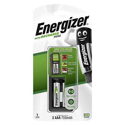 Energizer ERCH2PC MINI Charger 2AAA 700mAh