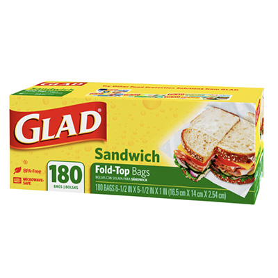 Glad C-GL615 Sandwich Bag 180's