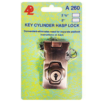 ADL Hasp Lock - Antique Copper