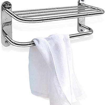 ADL SUS 304 Stainless Steel Double Tier Towel Bar Rack 600mm