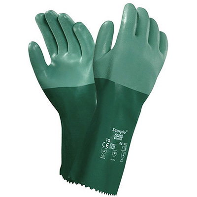 Ansell Scorpio 8-354 Green Neoprene Immersion Gloves