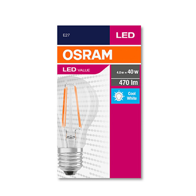 Osram LED Filament 4W E27 (Non-Dimmable)
