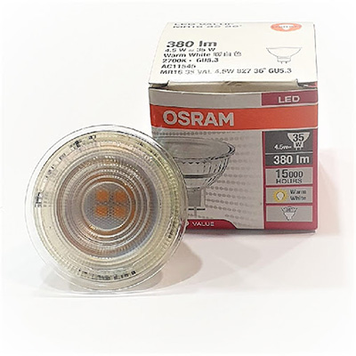 Osram LED Value MR16 4.5W 12V (Non-Dimmable)