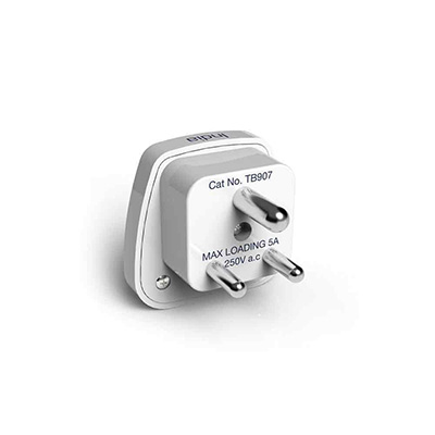 Travel Blue TB-907  World to India Travel Adaptor - Earthed