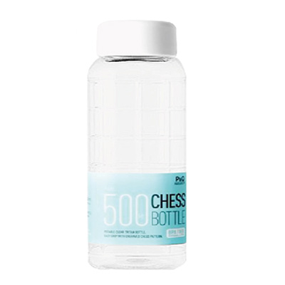 Lock & Lock Premium Chess Bottle 500ML with Silicone (White)
