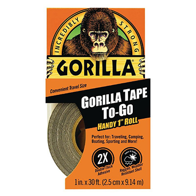 Gorilla Tape 6100105 TO-GO Handy Tape (1" X 10YD) 25MM X 9.14M