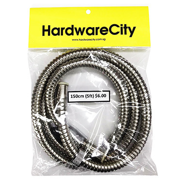 HardwareCity 150CM (5FT) Heavy Duty Stainless Steel Shower/Bidet Hose