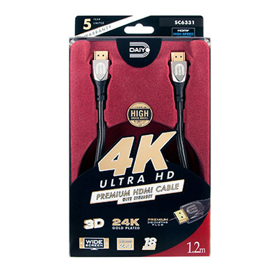 DAIYO SC6331 4K Premium HDMI Cable 2.0 Version 1.2M