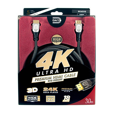 DAIYO SC6333 4K Premium HDMI Cable 2.0 Version 3M