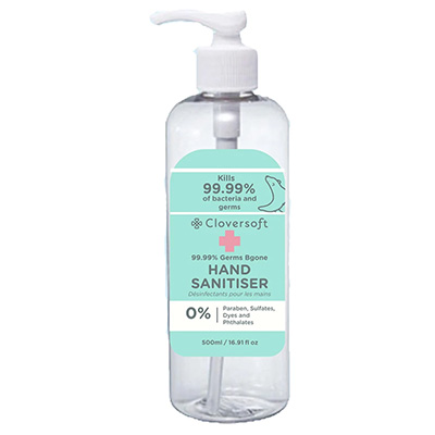 Cloversoft 99.99% Germs Bgone Hand Sanitizer 500ml