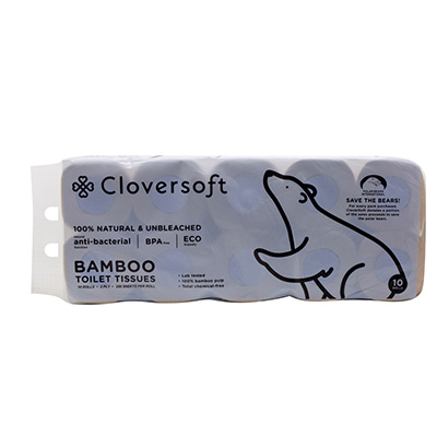 Cloversoft Unbleached Bamboo Toilet Tissues 2 Ply