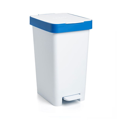 Tatay 25L Blue Frame Smart Pedal Bin (With Frame To Hold Trash Bags)