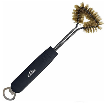 Napoleon Three Sided Grill Brush With Bottle Opener