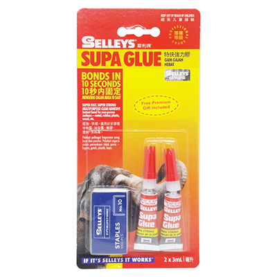 Selleys Supa Glue Twin Pack 3ML SUPER GLUE