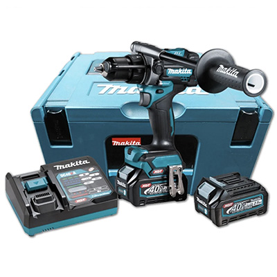Makita HP001GD201 40V 20MM Brushless Hammer Driver Drill With 2 X 40V 2.5AH LI-ION Battery & Charger