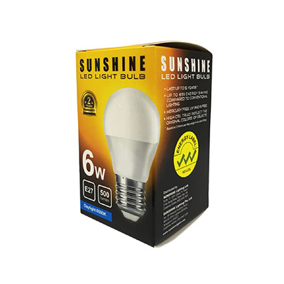 Sunshine Globe 6W LED Light Bulb