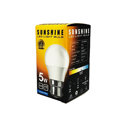 Sunshine 5W LED Light Bulb B22