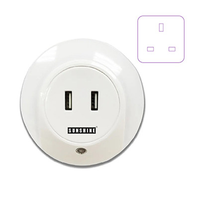 Sunshine Night Light With USB (3-Pin Plug In)