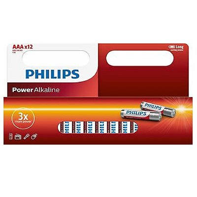 Philips Window Pack 12 X AAA Power Alkaline Battery