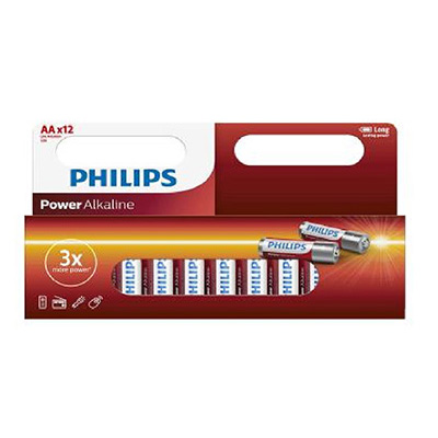 Philips Window Pack 12 X AA Power Alkaline Battery