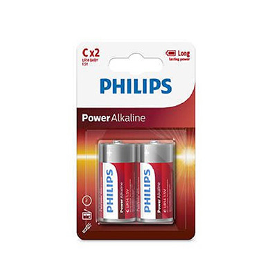 Philips Blister Pack 2 X C Power Alkaline Battery