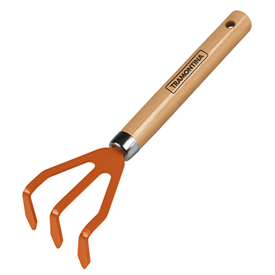 Tramontina Cultivator 3 Teeth, Wood Handle