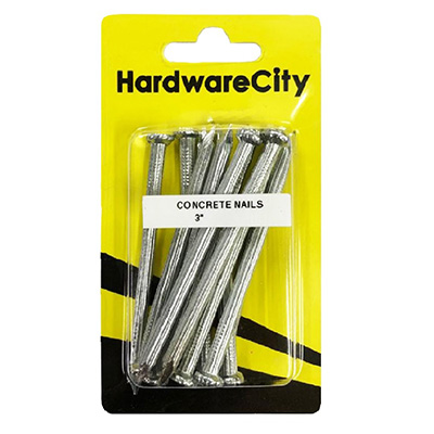 HardwareCity 75MM (3") Concrete Nails, 10PC/Pack