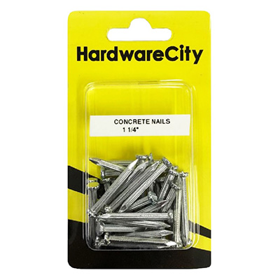 HardwareCity 32MM (1-1/4) Concrete Nails, 20PC/Pack