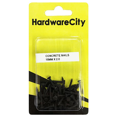 HardwareCity 16MM (5/8) Black Concrete Nail For Electrical Works, 50PC/Pack