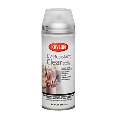 Krylon 1309 UV Resistant Matte Clear Spray 11oz