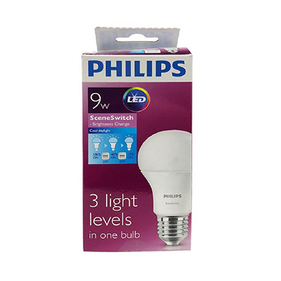Philips 9W LED Scene Switch 3 Brightness In One Bulb