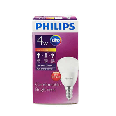 Philips 4W LED Light Bulb Warm White E14