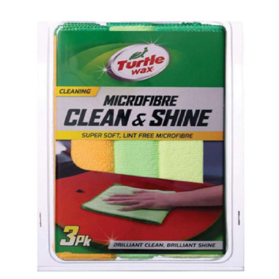 Turtle Wax Clean & Shine Detailing Cloth (Pack Of 3)