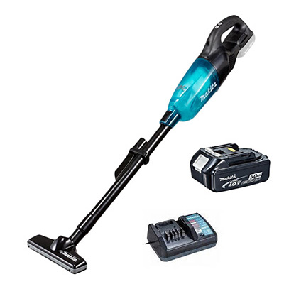 Makita DCL281FZB 18V Brushless 3-Speed Vacuum Cleaner PLUS 1 X 18V 5.0AH LI-ION Battery & Standard Charger