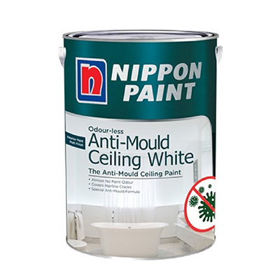 Nippon Paint Odour-less Anti-Mould Ceiling White 5L