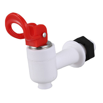 Plastic Water Dispenser Tap, Red (1/2 Male Threaded)