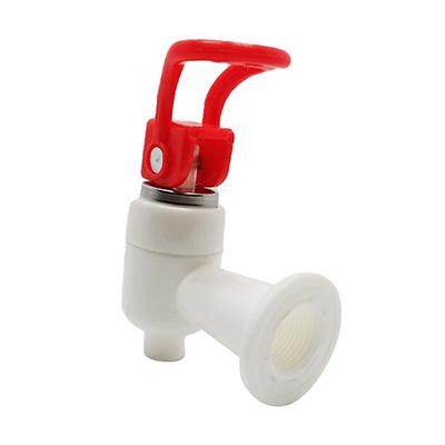 Plastic Water Dispenser Tap, Red (1/2 Female Threaded)