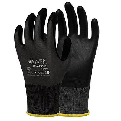 River Tougher R800 Foam Nitrile (NBR) Nylon Palm Coated Gloves