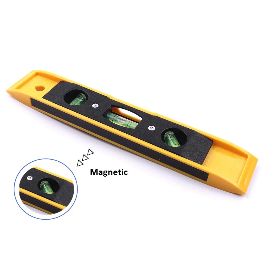 HardwareCity 9"/230MM X 3 Vials Magnetic Surface Leveler