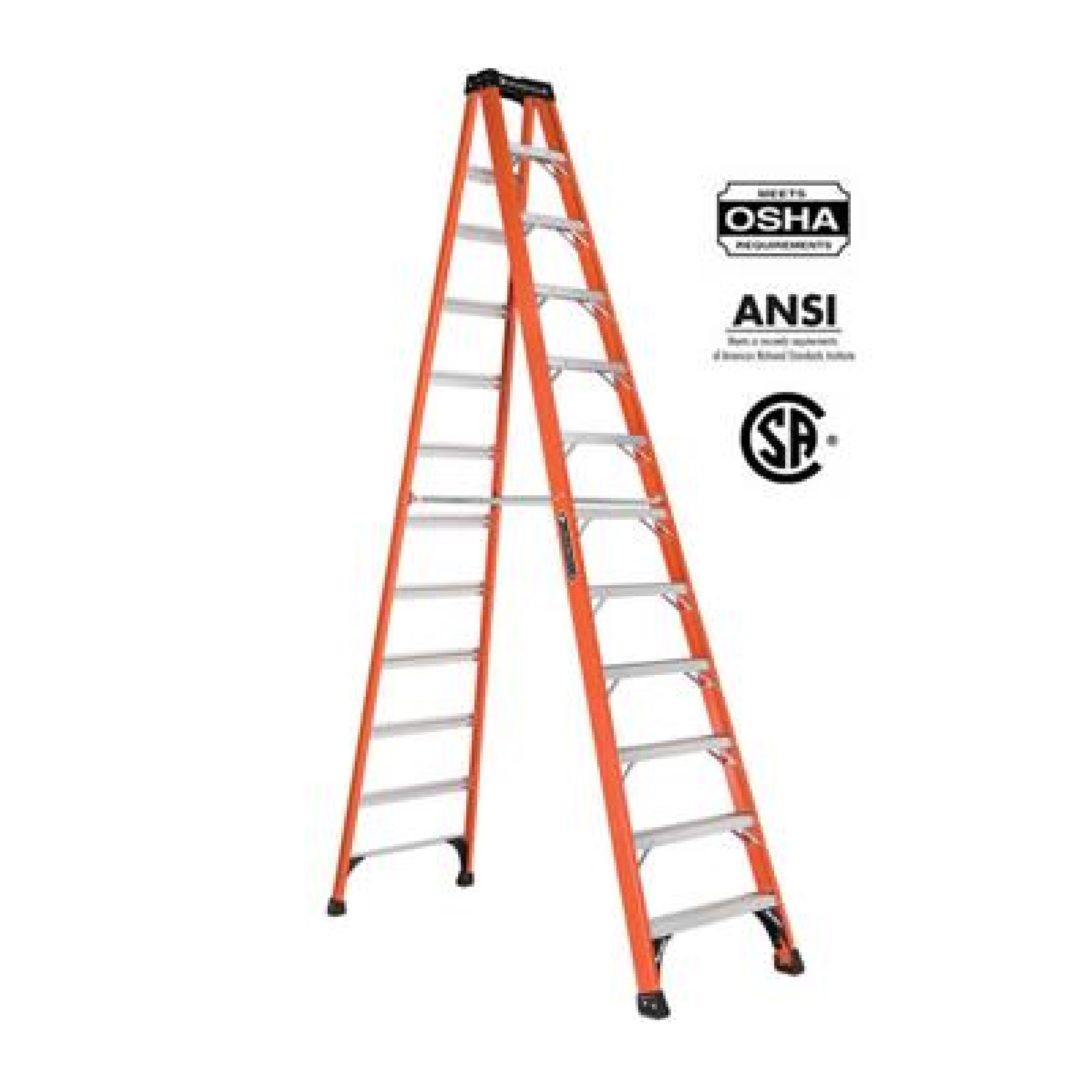 Louisville FS1412HD Ladder 12FT Fiberglass Step Ladder (TYPE IAA)