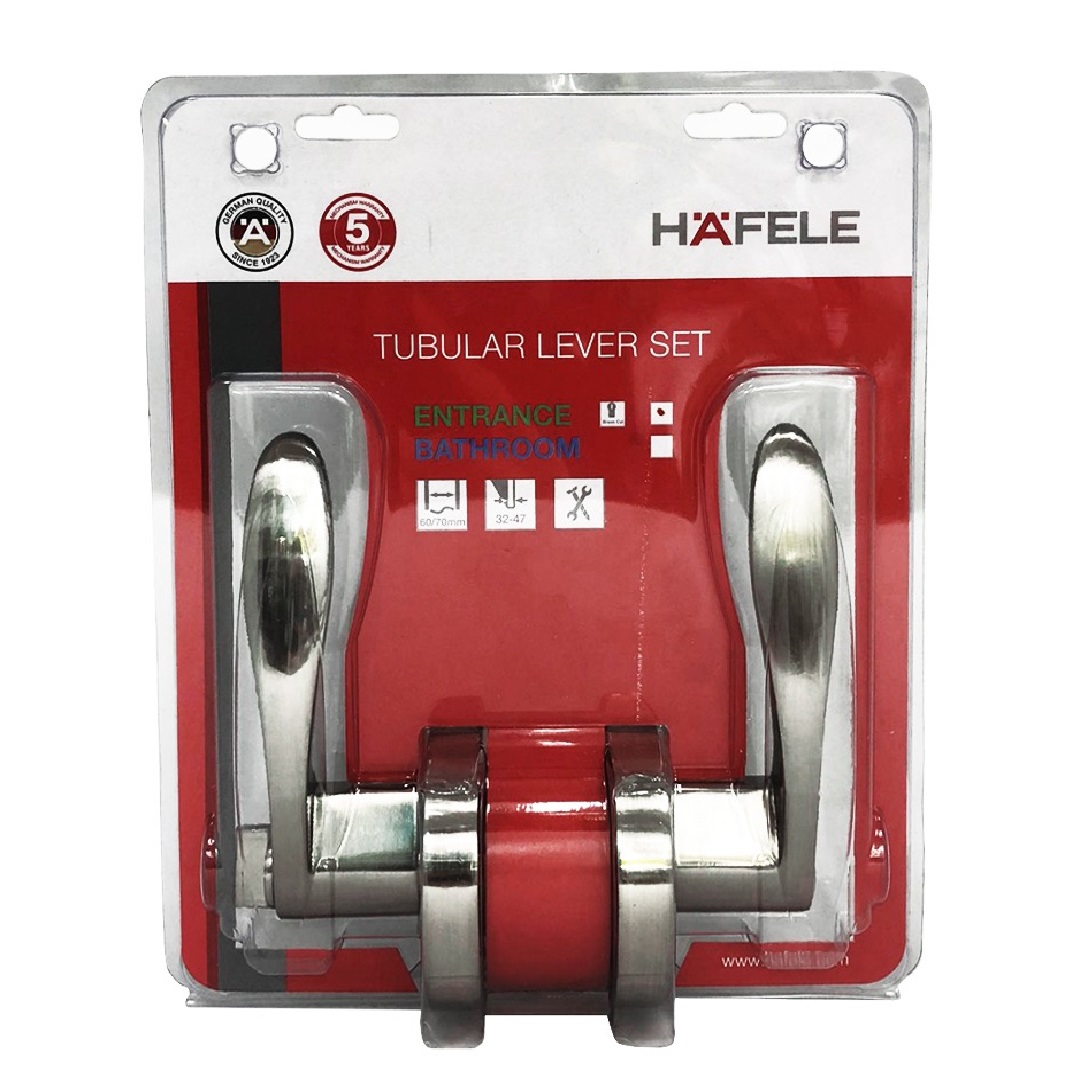 Hafele Heavy Duty Tubular Lever Curve Lockset