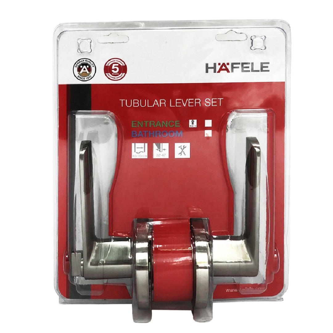 Hafele Heavy Duty Tubular Lever Straight Lockset