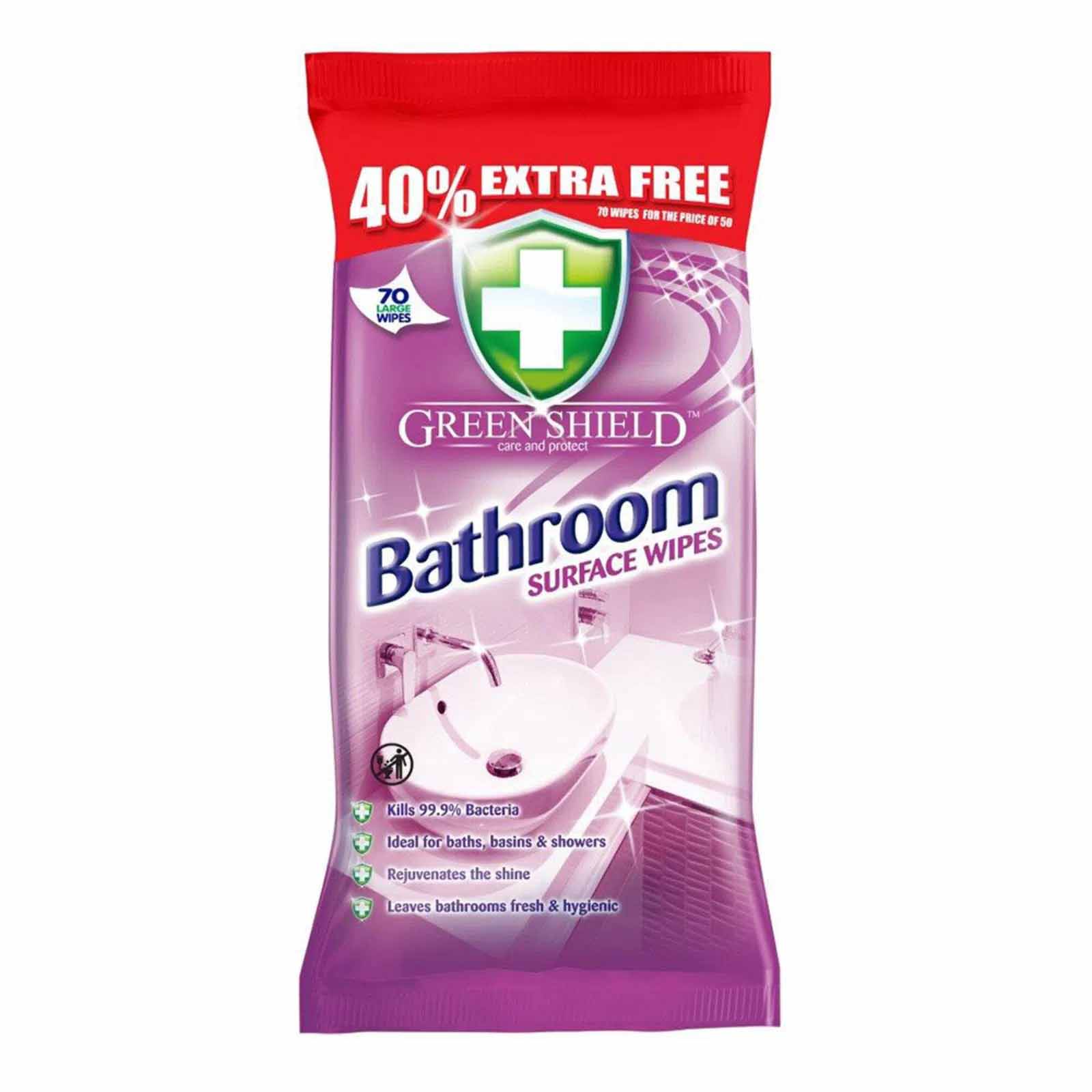 Greenshield Bathroom Wipes (70 Wipes)