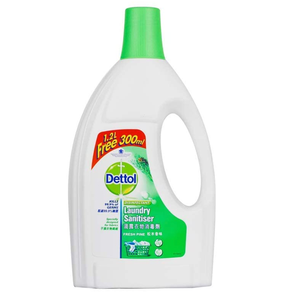 Dettol Fresh Pine Disinfectant Laundry Sanitiser  1.2L + 300ml