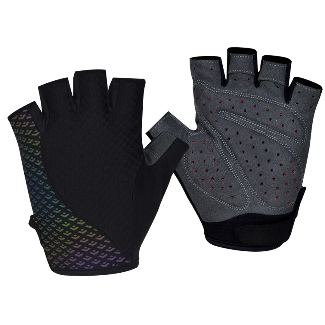 Darevie DVG010 Half-finger Cycling Gloves (Reflective Rainbow)